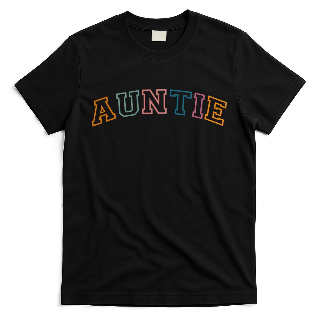 Retro Auntie For Sister, New Aunt Pregnancy Announcement T-Shirt