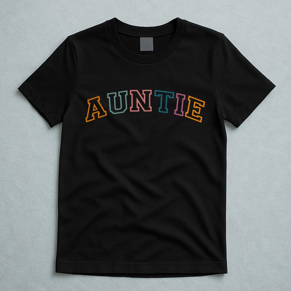 Retro Auntie For Sister, New Aunt Pregnancy Announcement T-Shirt