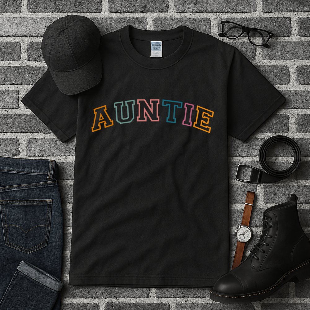 Retro Auntie For Sister, New Aunt Pregnancy Announcement Tall T-Shirt