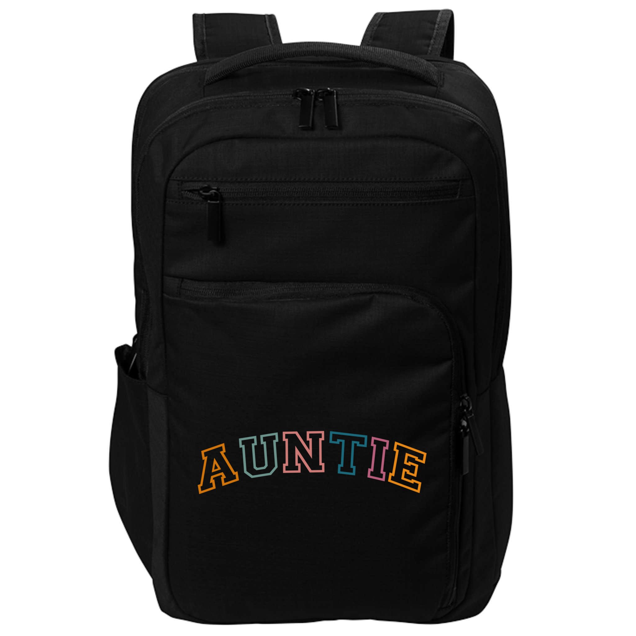 Retro Auntie For Sister, New Aunt Pregnancy Announcement Impact Tech Backpack