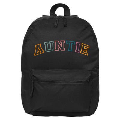 Retro Auntie For Sister, New Aunt Pregnancy Announcement 16 in Basic Backpack