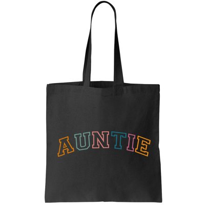Retro Auntie For Sister, New Aunt Pregnancy Announcement Bag