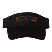 Retro Auntie For Sister, New Aunt Pregnancy Announcement Valucap Bio-Washed Visor