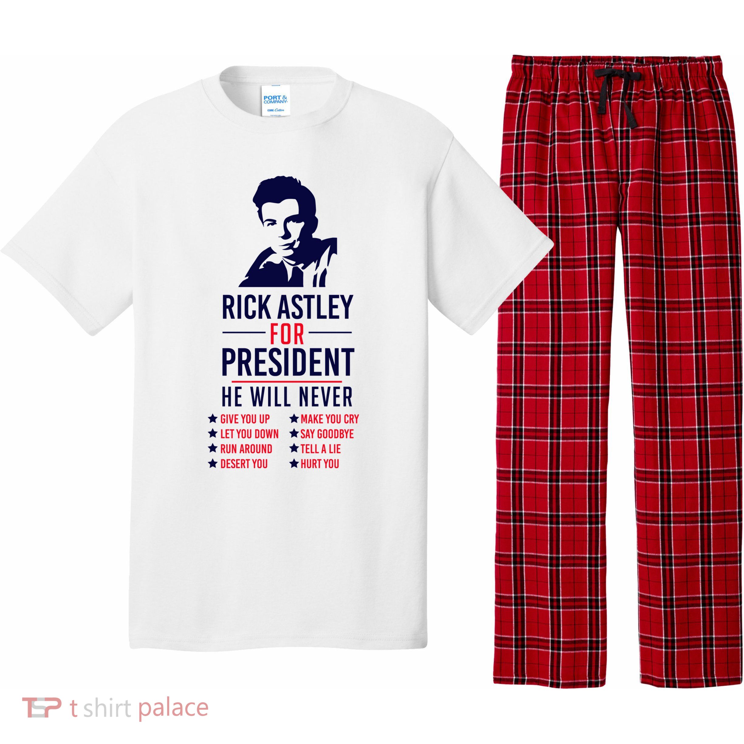 Rick Astley For President Pajama Set