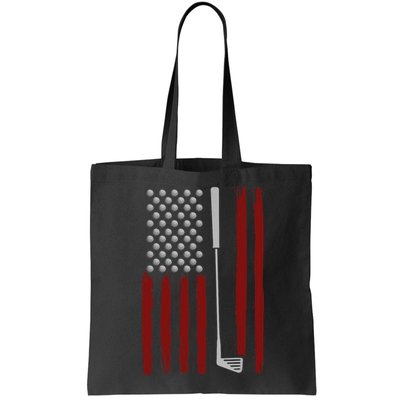 Retro American Flag Golf Gift for Golfer Funny Golf Club Bag
