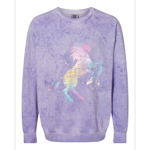 Rainbow Animal Fairy Unicorn Lover Girls Gift Unicorn Colorblast Crewneck Sweatshirt