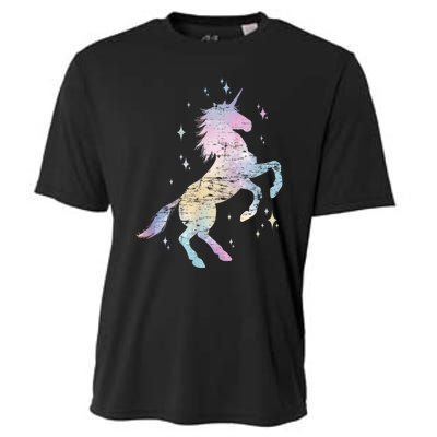 Rainbow Animal Fairy Unicorn Lover Girls Gift Unicorn Cooling Performance Crew T-Shirt