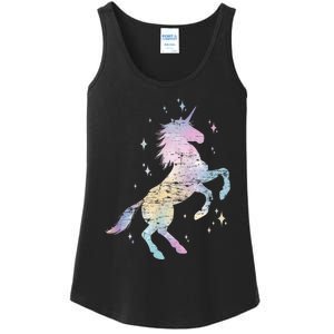 Rainbow Animal Fairy Unicorn Lover Girls Gift Unicorn Ladies Essential Tank