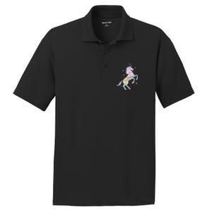 Rainbow Animal Fairy Unicorn Lover Girls Gift Unicorn PosiCharge RacerMesh Polo