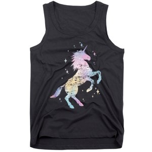 Rainbow Animal Fairy Unicorn Lover Girls Gift Unicorn Tank Top