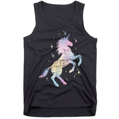 Rainbow Animal Fairy Unicorn Lover Girls Gift Unicorn Tank Top