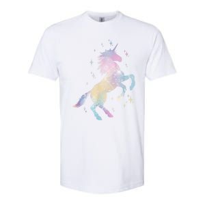 Rainbow Animal Fairy Unicorn Lover Girls Gift Unicorn Softstyle CVC T-Shirt