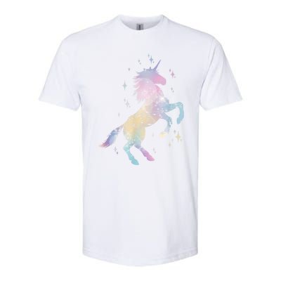 Rainbow Animal Fairy Unicorn Lover Girls Gift Unicorn Softstyle CVC T-Shirt