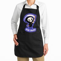 Run Away From The Reaper Cute Grim Reaper Apron