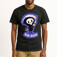 Run Away From The Reaper Cute Grim Reaper Tall T-Shirt