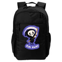 Run Away From The Reaper Cute Grim Reaper Backpack