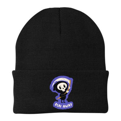 Run Away From The Reaper Cute Grim Reaper Beanie