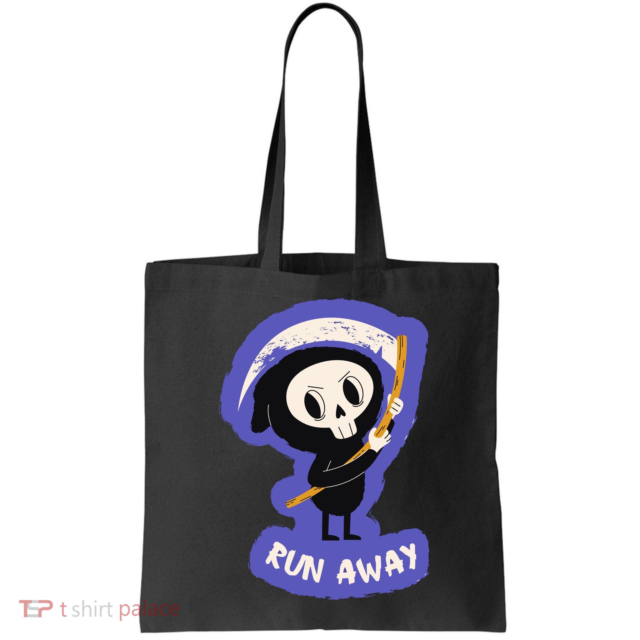 Run Away From The Reaper Cute Grim Reaper Bag