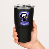 Run Away From The Reaper Cute Grim Reaper Tumbler