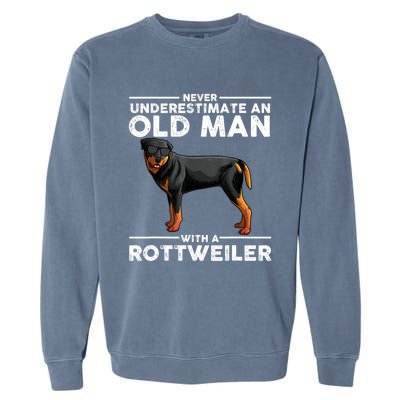 Rottweiler Art For Dad Grandpa Rottie Lover Rottweiler Garment-Dyed Sweatshirt