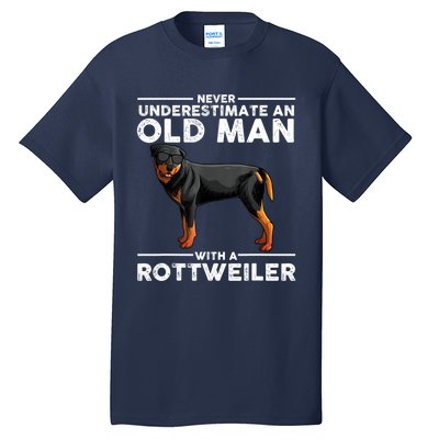 Rottweiler Art For Dad Grandpa Rottie Lover Rottweiler Tall T-Shirt