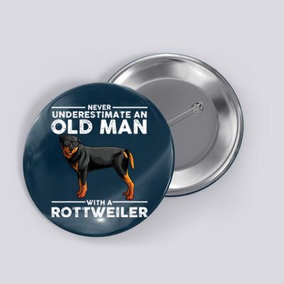 Rottweiler Art For Dad Grandpa Rottie Lover Rottweiler Button