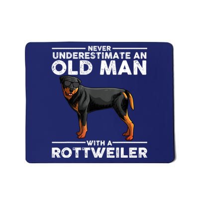 Rottweiler Art For Dad Grandpa Rottie Lover Rottweiler Mousepad