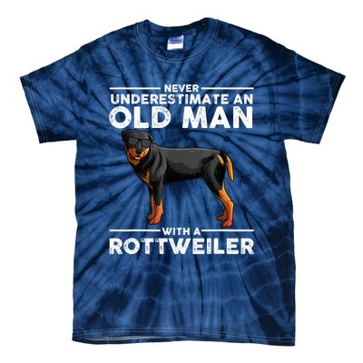 Rottweiler Art For Dad Grandpa Rottie Lover Rottweiler Tie-Dye T-Shirt