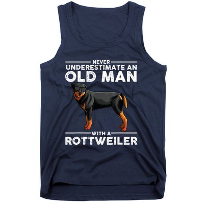 Rottweiler Art For Dad Grandpa Rottie Lover Rottweiler Tank Top