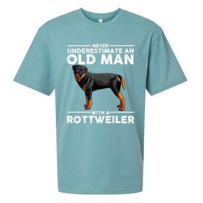 Rottweiler Art For Dad Grandpa Rottie Lover Rottweiler Sueded Cloud Jersey T-Shirt