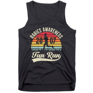 Rabies Awareness Fun Run Funny TV Comedy Running Tank Top