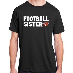 Retro American Football Sis Family Matching Sister Gift Adult ChromaSoft Performance T-Shirt