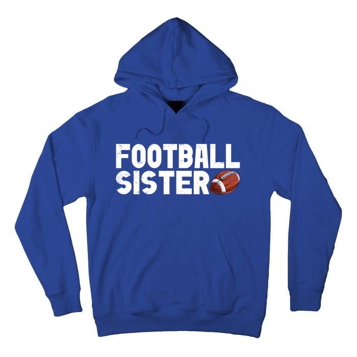 Retro American Football Sis Family Matching Sister Gift Tall Hoodie