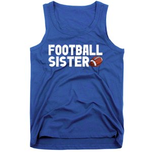 Retro American Football Sis Family Matching Sister Gift Tank Top