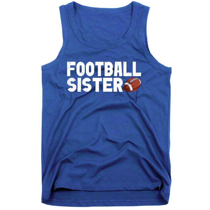 Retro American Football Sis Family Matching Sister Gift Tank Top