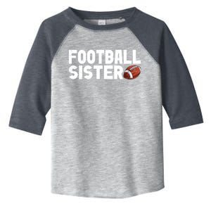 Retro American Football Sis Family Matching Sister Gift Toddler Fine Jersey T-Shirt