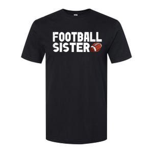 Retro American Football Sis Family Matching Sister Gift Softstyle CVC T-Shirt