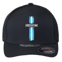 retro Argentina flag Soccer Jersey Argentina Fan Flexfit Unipanel Trucker Cap