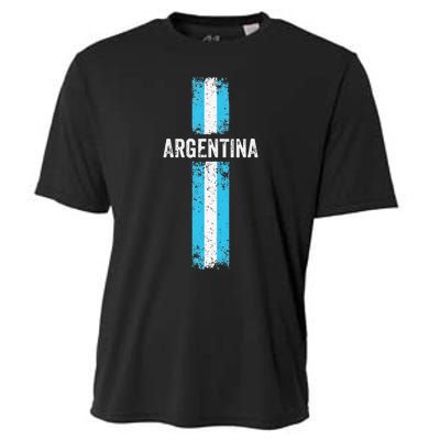 retro Argentina flag Soccer Jersey Argentina Fan Cooling Performance Crew T-Shirt