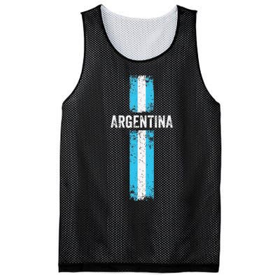 retro Argentina flag Soccer Jersey Argentina Fan Mesh Reversible Basketball Jersey Tank