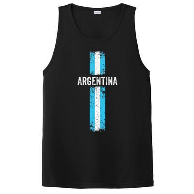 retro Argentina flag Soccer Jersey Argentina Fan PosiCharge Competitor Tank