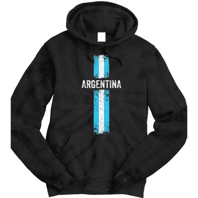 retro Argentina flag Soccer Jersey Argentina Fan Tie Dye Hoodie