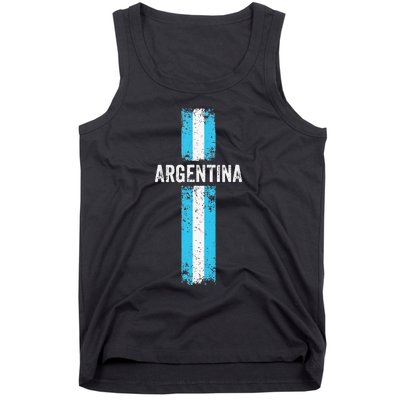 retro Argentina flag Soccer Jersey Argentina Fan Tank Top