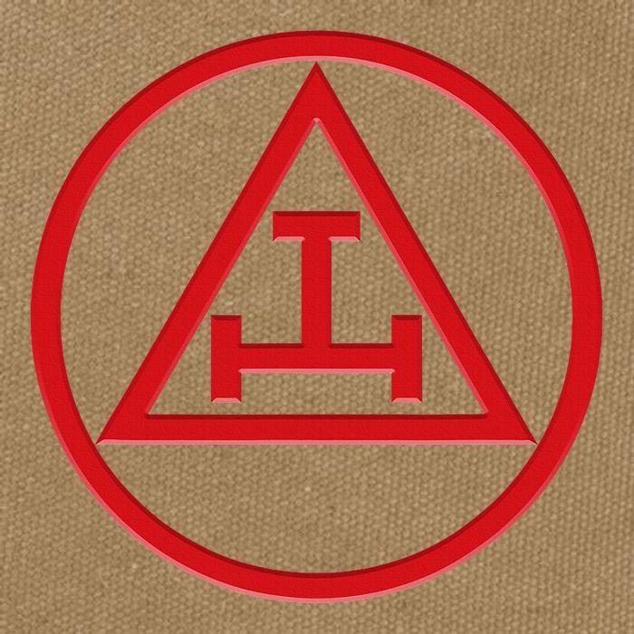 Royal Arch Freemason York Rite Masonic Mason Cotton Canvas Backpack