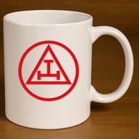 Royal Arch Freemason York Rite Masonic Mason 11oz C Handle Ceramic Mug