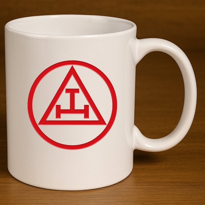 Royal Arch Freemason York Rite Masonic Mason 11oz C Handle Ceramic Mug