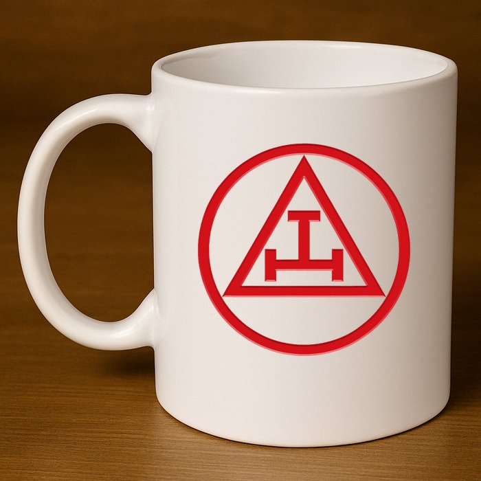 Royal Arch Freemason York Rite Masonic Mason 11oz C Handle Ceramic Mug