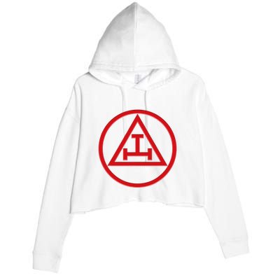 Royal Arch Freemason York Rite Masonic Mason Crop Fleece Hoodie