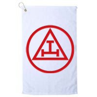 Royal Arch Freemason York Rite Masonic Mason Platinum Collection Golf Towel