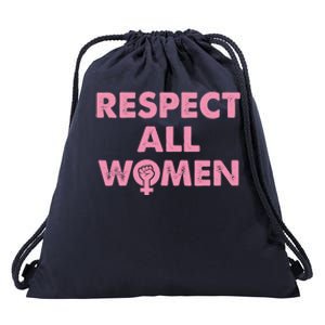 Respect All Feminism 'S Rights Reclaim The Night Gift Drawstring Bag